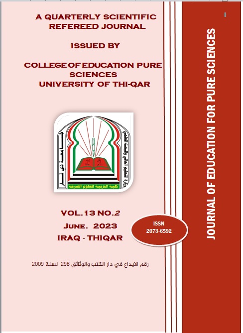 					View Vol. 13 No. 2 (2023): Journal of Education for Pure Science- University of Thi-Qar
				