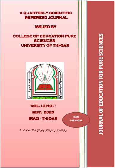 					View Vol. 13 No. 3 (2023): JOURNAL OF COLLEGE OF EDUCATION FOR PURE SCIENCES
				